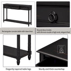 Console Table Sofa Table avec Tiroirs