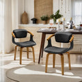 Chaises de salle à manger pivotantes style moderne du milieu du siècle (lot de 2)
