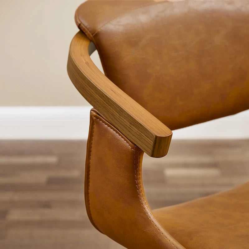 Chaises de salle à manger pivotantes style moderne du milieu du siècle (lot de 2)