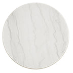 Table Egan Champagne Silver avec plateau en marbre par