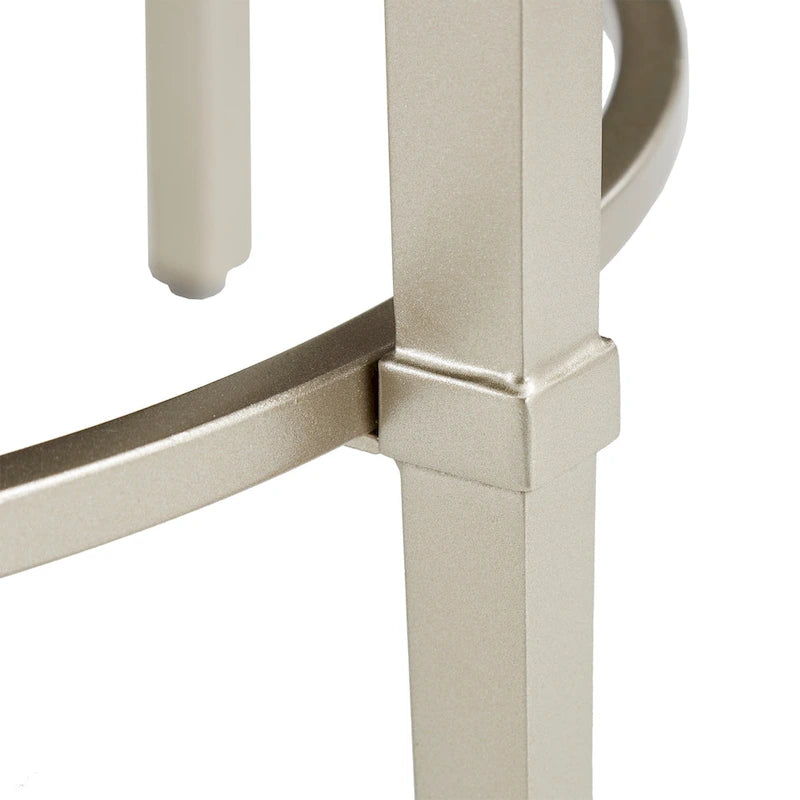 Table Egan Champagne Silver avec plateau en marbre par
