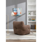 Pouf doux et touffeté en mousse avec tissu Teddy