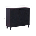 Meuble d'appoint réglable à 3 portes Camlin Wood