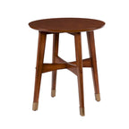 Table d'appoint en bois moderne du milieu du siècle Morgenstern Round