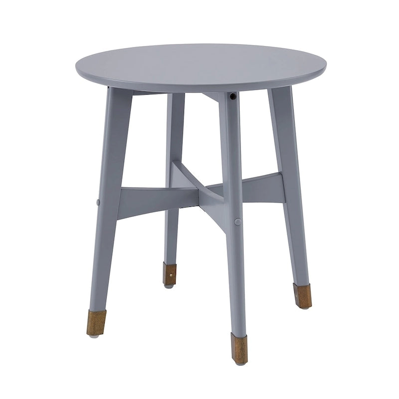 Table d'appoint en bois moderne du milieu du siècle Morgenstern Round