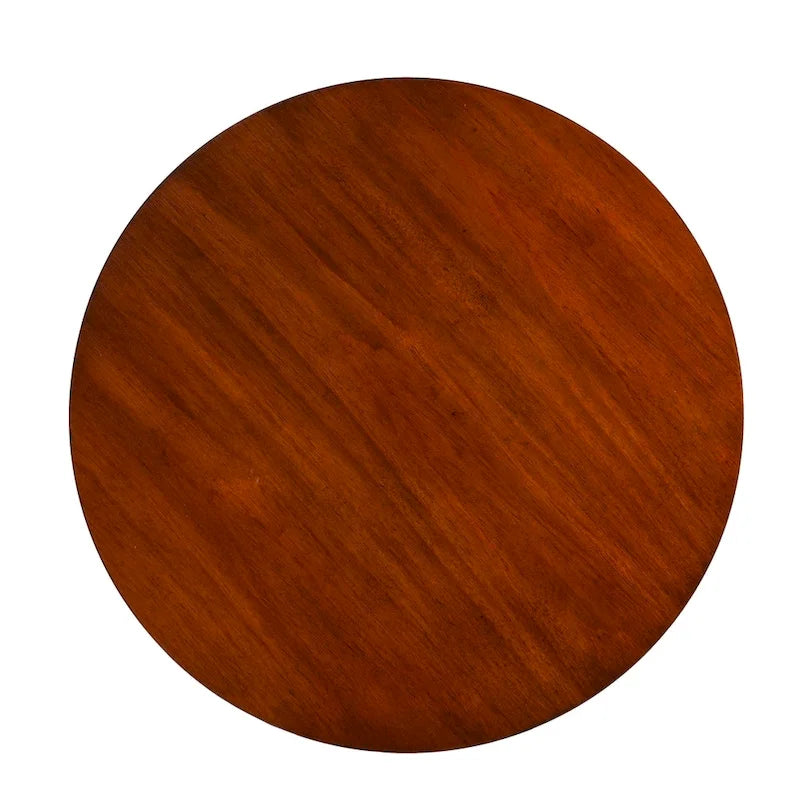 Table d'appoint en bois moderne du milieu du siècle Morgenstern Round