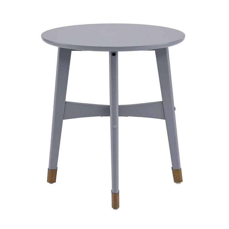Table d'appoint en bois moderne du milieu du siècle Morgenstern Round