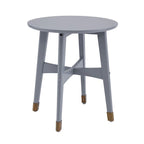 Table d'appoint en bois moderne du milieu du siècle Morgenstern Round