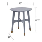 Table d'appoint en bois moderne du milieu du siècle Morgenstern Round