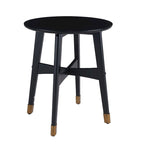 Table d'appoint en bois moderne du milieu du siècle Morgenstern Round
