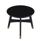 Table d'appoint en bois moderne du milieu du siècle Morgenstern Round