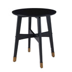 Table d'appoint en bois moderne du milieu du siècle Morgenstern Round