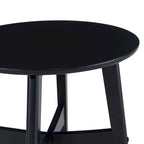 Table d'appoint en bois moderne du milieu du siècle Morgenstern Round