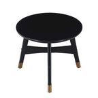 Table d'appoint en bois moderne du milieu du siècle Morgenstern Round