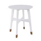 Table d'appoint en bois moderne du milieu du siècle Morgenstern Round