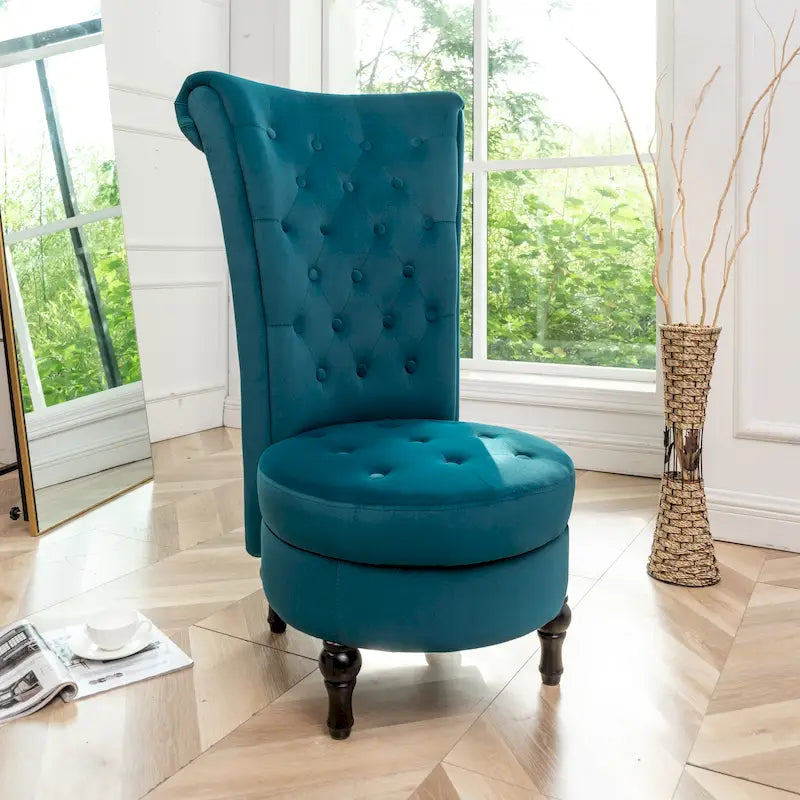 Chaise de vanité haute Gosser 20 en velours large
