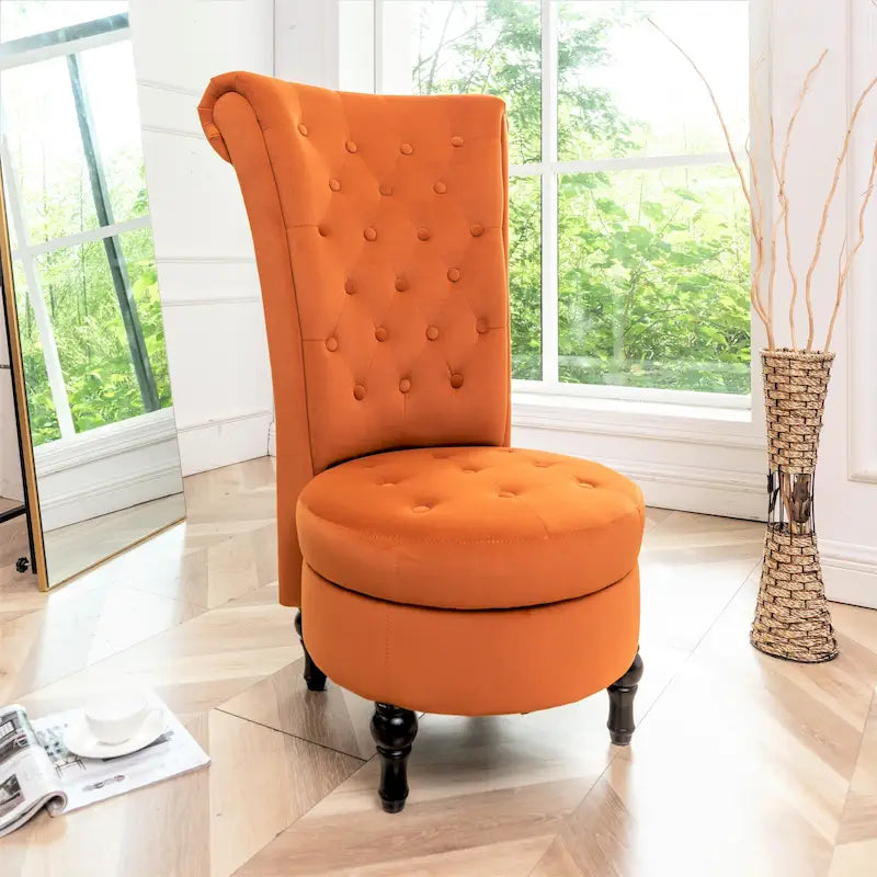 Chaise de vanité haute Gosser 20 en velours large