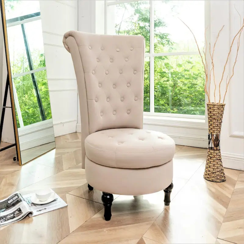 Chaise de vanité haute Gosser 20 en velours large