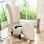 Chaise de vanité haute Gosser 20 en velours large