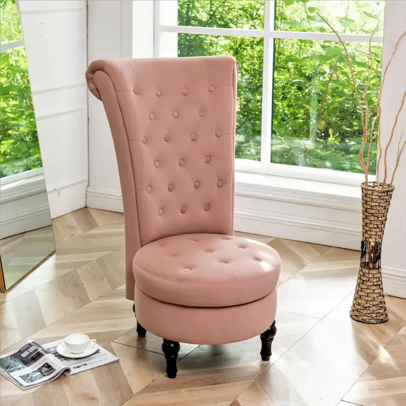 Chaise de vanité haute Gosser 20 en velours large