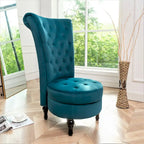 Chaise de vanité haute Gosser 20 en velours large
