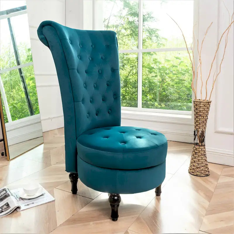 Chaise de vanité haute Gosser 20 en velours large