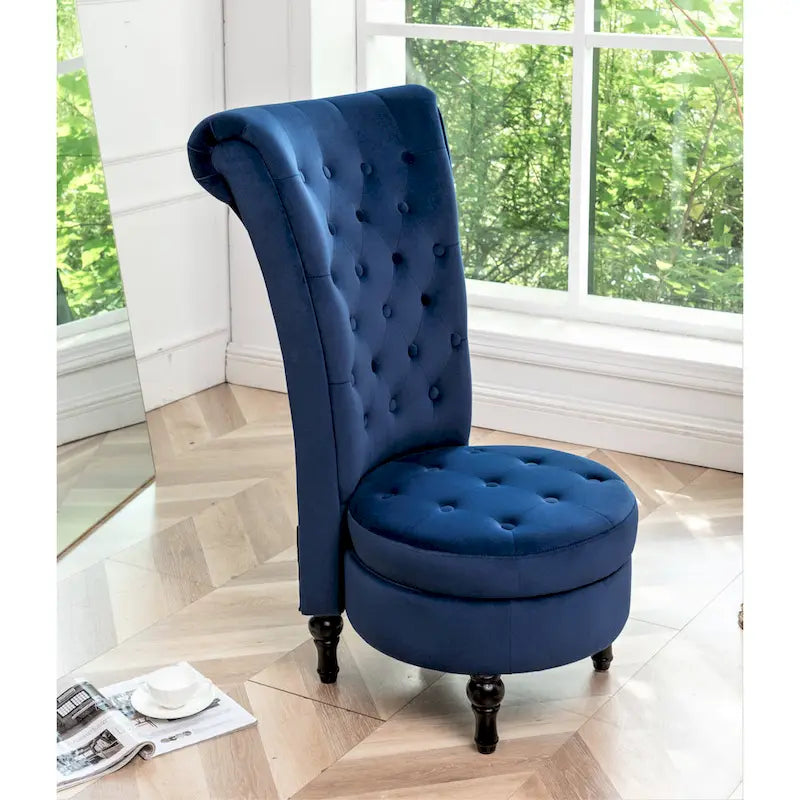Chaise de vanité haute Gosser 20 en velours large
