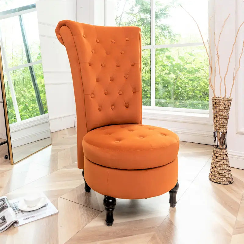 Chaise de vanité haute Gosser 20 en velours large