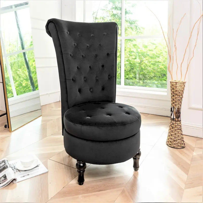 Chaise de vanité haute Gosser 20 en velours large