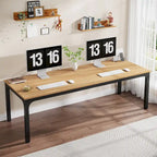 Bureau d'ordinateur extra long de 78,7 pouces pour 2 personnes