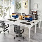 Bureau d'ordinateur extra long de 78,7 pouces pour 2 personnes
