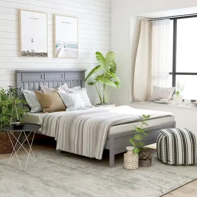  Amanda Traditional Slatted Full Size Platform Bed