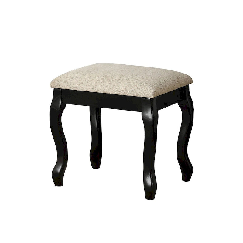 Coiffeuse avec miroir relevable et tabouret