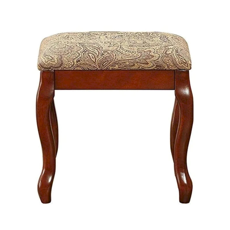 Coiffeuse avec miroir relevable et tabouret