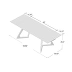 Table à manger extensible avec plateau en verre transparent et pieds en bois - 160/240 x 90 x 75 cm