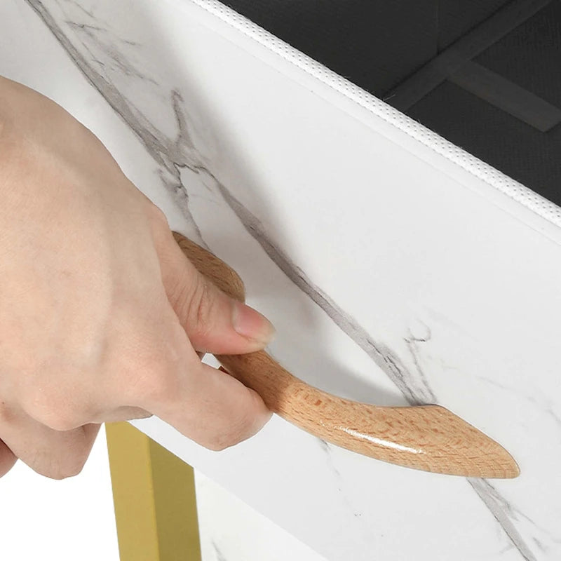 Coiffeuse de maquillage et bureau d'ordinateur avec 3 tiroirs en tissu, poste de travail pour l'art des ongles