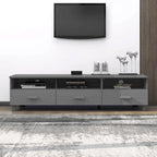 Meuble TV Banc TV Bahut Meuble de Rangement Armoire HAMAR Pin Massif - 62.2x15.7x15.7