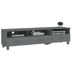 Meuble TV Banc TV Bahut Meuble de Rangement Armoire HAMAR Pin Massif - 62.2x15.7x15.7