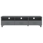 Meuble TV Banc TV Bahut Meuble de Rangement Armoire HAMAR Pin Massif - 62.2x15.7x15.7