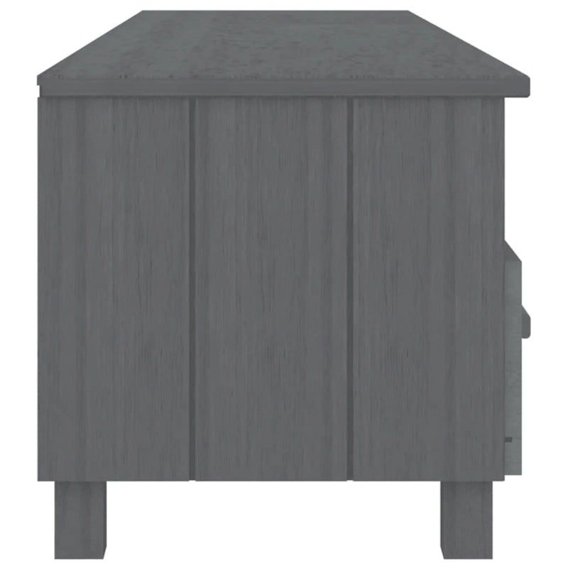 Meuble TV Banc TV Bahut Meuble de Rangement Armoire HAMAR Pin Massif - 62.2x15.7x15.7