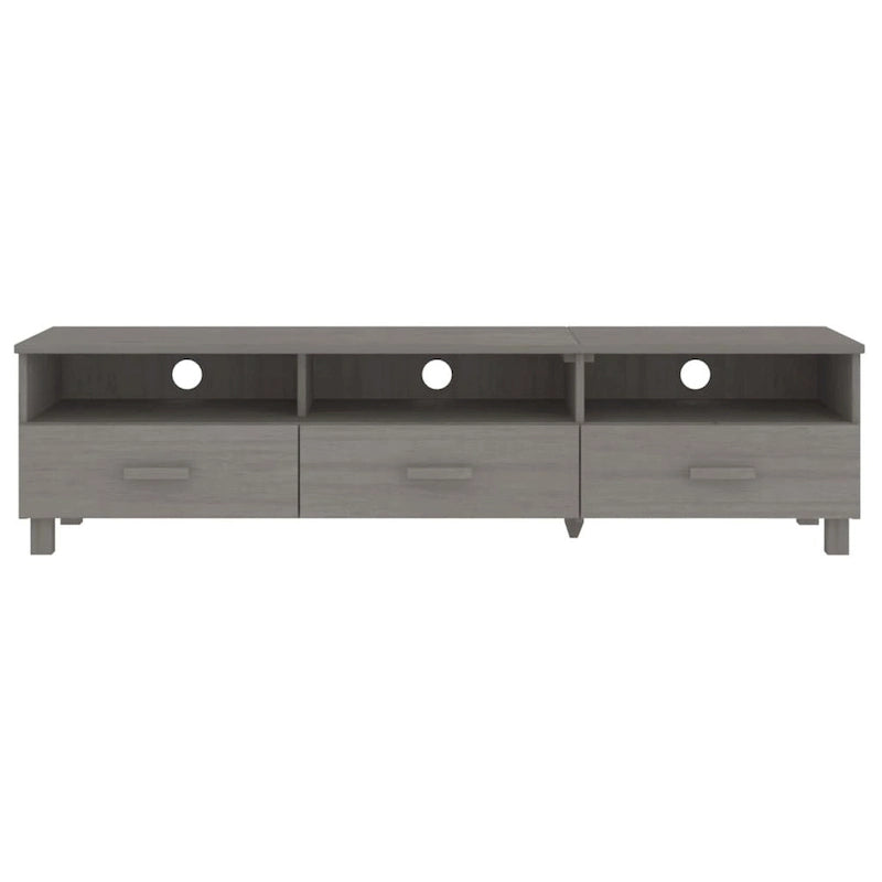 Meuble TV Banc TV Bahut Meuble de Rangement Armoire HAMAR Pin Massif - 62.2x15.7x15.7