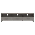Meuble TV Banc TV Bahut Meuble de Rangement Armoire HAMAR Pin Massif - 62.2x15.7x15.7