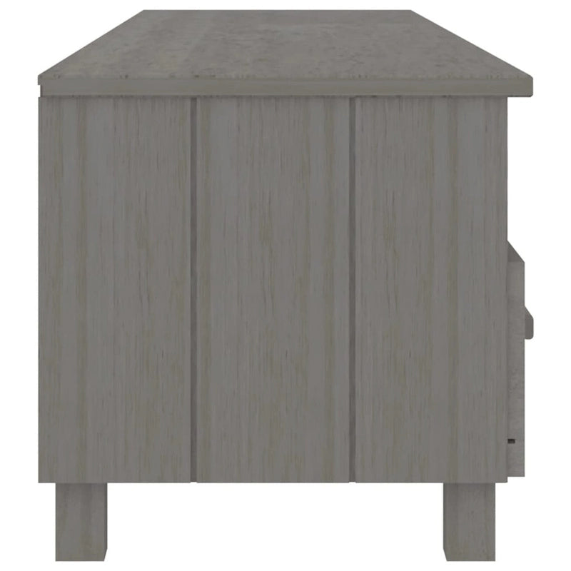 Meuble TV Banc TV Bahut Meuble de Rangement Armoire HAMAR Pin Massif - 62.2x15.7x15.7