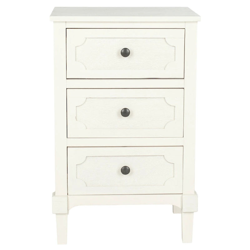 Commode de Rangement à 3 Tiroirs Dinah Grise - 16,9 x 13,4 x 26,8 - 17Lx13Px26H