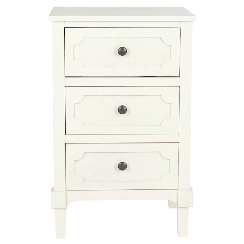 Commode de Rangement à 3 Tiroirs Dinah Grise - 16,9 x 13,4 x 26,8 - 17Lx13Px26H