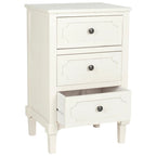 Commode de Rangement à 3 Tiroirs Dinah Grise - 16,9 x 13,4 x 26,8 - 17Lx13Px26H
