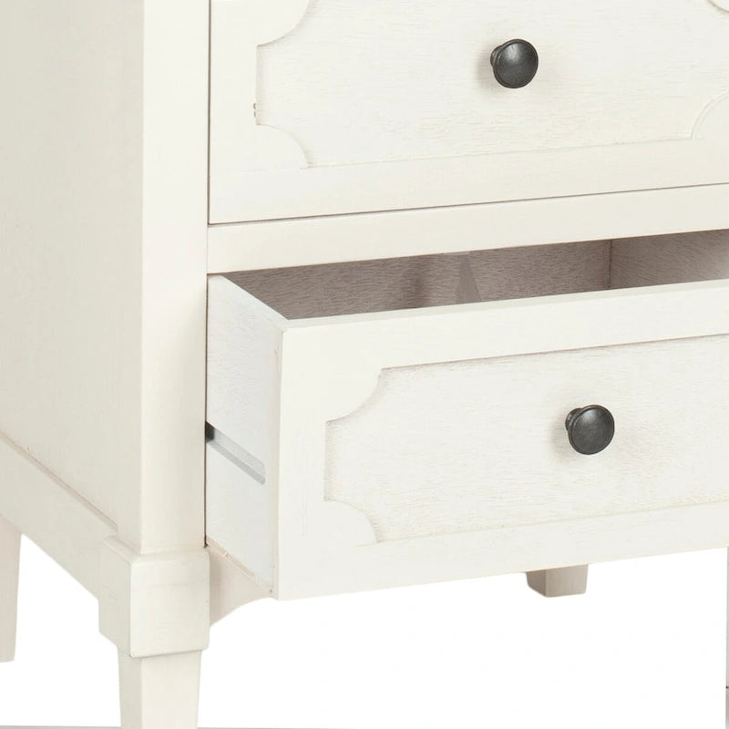 Commode de Rangement à 3 Tiroirs Dinah Grise - 16,9 x 13,4 x 26,8 - 17Lx13Px26H