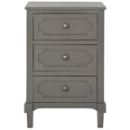 Commode de Rangement à 3 Tiroirs Dinah Grise - 16,9 x 13,4 x 26,8 - 17Lx13Px26H