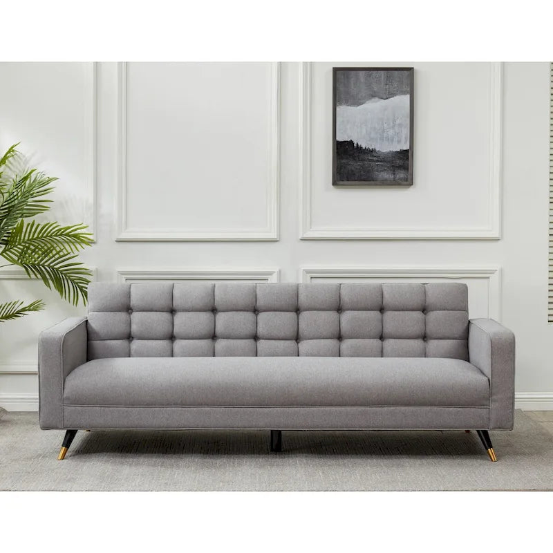  Couture Domna Tufted Back Sofa - 85 In W x 33 In D x 90 In H - 85Wx33Dx30H