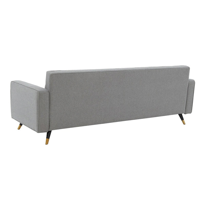 Canapé à dossier capitonné Couture Domna - 216 cm L x 84 cm P x 229 cm H - 216x84x76